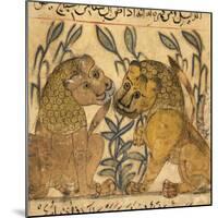 Two Lions-Aristotle ibn Bakhtishu-Mounted Giclee Print