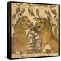 Two Lions-Aristotle ibn Bakhtishu-Framed Stretched Canvas