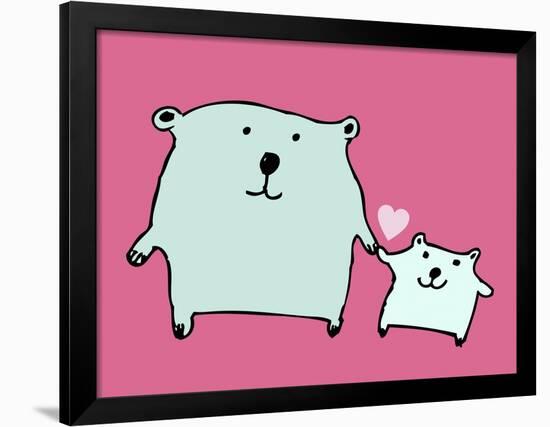 Two Little Bears-Carla Martell-Framed Giclee Print