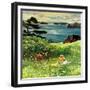 "Two Little Dears", August 25, 1956-John Clymer-Framed Giclee Print