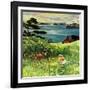 "Two Little Dears", August 25, 1956-John Clymer-Framed Giclee Print