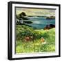 "Two Little Dears", August 25, 1956-John Clymer-Framed Giclee Print