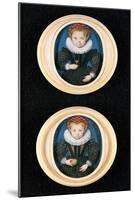 Two Little Girls, 1590-Isaac Oliver-Mounted Giclee Print