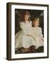 Two Little Girls, 1903 (Oil on Canvas)-Frank Weston Benson-Framed Giclee Print