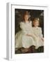 Two Little Girls, 1903 (Oil on Canvas)-Frank Weston Benson-Framed Giclee Print