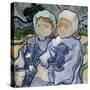 Two Little Girls by Vincent Van Gogh-null-Stretched Canvas