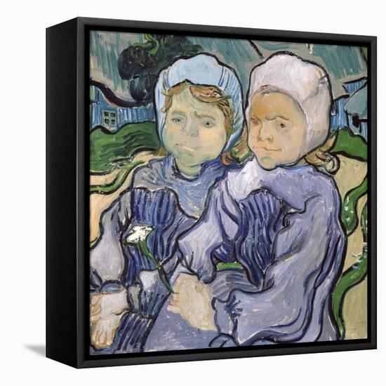 Two Little Girls, c.1890-Vincent van Gogh-Framed Stretched Canvas