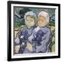 Two Little Girls, c.1890-Vincent van Gogh-Framed Giclee Print