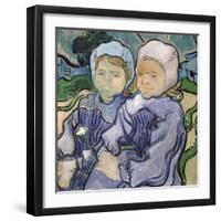 Two Little Girls, c.1890-Vincent van Gogh-Framed Giclee Print