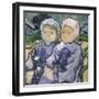 Two Little Girls, c.1890-Vincent van Gogh-Framed Giclee Print