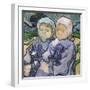 Two Little Girls, c.1890-Vincent van Gogh-Framed Giclee Print