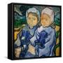 Two Little Girls, Deux Fillettes, 1890 (Oil on Canvas)-Vincent van Gogh-Framed Stretched Canvas