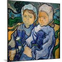 Two Little Girls, Deux Fillettes, 1890 (Oil on Canvas)-Vincent van Gogh-Mounted Giclee Print