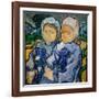 Two Little Girls, Deux Fillettes, 1890 (Oil on Canvas)-Vincent van Gogh-Framed Giclee Print