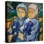 Two Little Girls, Deux Fillettes, 1890 (Oil on Canvas)-Vincent van Gogh-Stretched Canvas