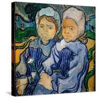 Two Little Girls, Deux Fillettes, 1890 (Oil on Canvas)-Vincent van Gogh-Stretched Canvas