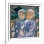 Two Little Girls, June 1890 (Oil on Canvas)-Vincent van Gogh-Framed Giclee Print