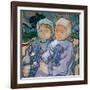 Two Little Girls, June 1890 (Oil on Canvas)-Vincent van Gogh-Framed Giclee Print