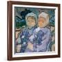 Two Little Girls, June 1890 (Oil on Canvas)-Vincent van Gogh-Framed Giclee Print