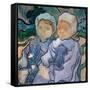 Two Little Girls, June 1890 (Oil on Canvas)-Vincent van Gogh-Framed Stretched Canvas