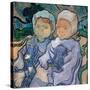 Two Little Girls, June 1890 (Oil on Canvas)-Vincent van Gogh-Stretched Canvas