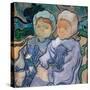 Two Little Girls, June 1890 (Oil on Canvas)-Vincent van Gogh-Stretched Canvas