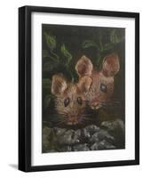 Two little mice,  pastel-Margo Starkey-Framed Giclee Print