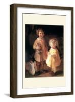 Two Little Sisters-Alice Kent Stoddard-Framed Art Print