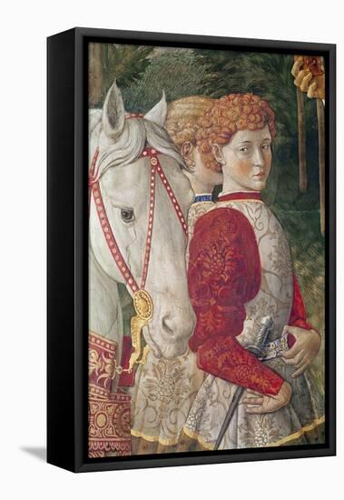 Two Liveried Attendants and the Head of Lorenzo the Magnificent's Horse-Benozzo di Lese di Sandro Gozzoli-Framed Stretched Canvas