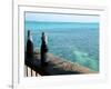 Two Local Beers on Ledge at Popular Bar, Palapa Bar, San Pedro-null-Framed Photographic Print