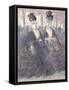 Two Lorettes at the Theatre-Constantin Guys-Framed Stretched Canvas