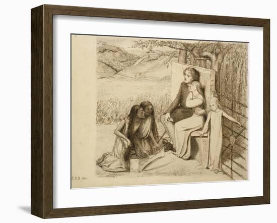 Two Lovers, 1854-Elizabeth Eleanor Siddal-Framed Giclee Print