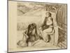 Two Lovers, 1854-Elizabeth Eleanor Siddal-Mounted Giclee Print