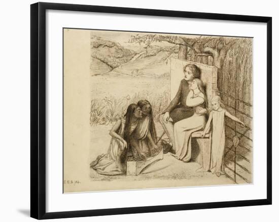 Two Lovers, 1854-Elizabeth Eleanor Siddal-Framed Giclee Print