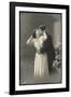 Two Lovers Embrace and Kiss-null-Framed Photographic Print