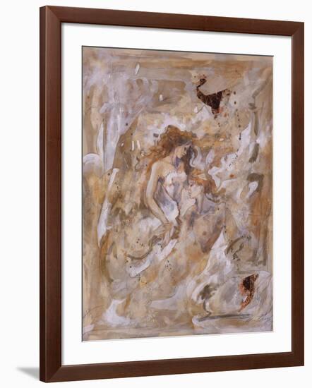 Two Lovers Embracing-Marta Gottfried-Framed Premium Giclee Print