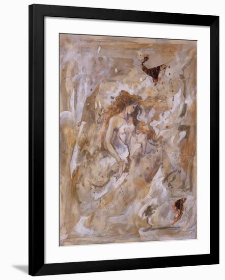 Two Lovers Embracing-Marta Gottfried-Framed Premium Giclee Print