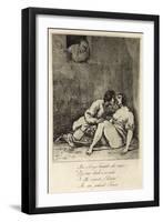 Two Lovers in a Courtyard, 1880's-Francisco de Goya-Framed Giclee Print