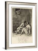 Two Lovers in a Courtyard, 1880's-Francisco de Goya-Framed Giclee Print