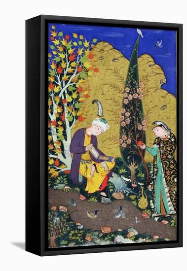 Two Lovers in a Flowering Orchard, circa 1540-50-null-Framed Stretched Canvas