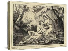 Two Lovers in a Landscape-Angelica Kauffmann-Stretched Canvas