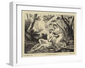 Two Lovers in a Landscape-Angelica Kauffmann-Framed Giclee Print