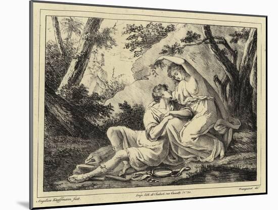 Two Lovers in a Landscape-Angelica Kauffmann-Mounted Giclee Print