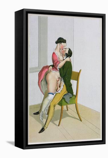 Two Lovers, Published 1835, Reprinted in 1908-Peter Fendi-Framed Stretched Canvas