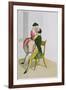 Two Lovers, Published 1835, Reprinted in 1908-Peter Fendi-Framed Giclee Print