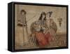 Two Lovers. Qajar Persia, Ah 1254 / 1838 Ad-null-Framed Stretched Canvas