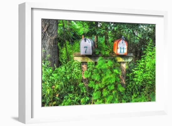 Two Mailboxes-Robert Goldwitz-Framed Giclee Print