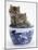 Two Maine Coon Kittens in a Blue China Pot-Mark Taylor-Mounted Photographic Print