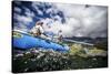 Two Male Anglers Casting a Streamer on the Rio Grande River in Patagonia, Argentina-Matt Jones-Stretched Canvas