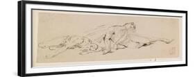 Two Male Figures (Study for the Resurrection)-Giuseppe Bernardino Bison-Framed Giclee Print